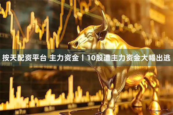 按天配资平台 主力资金丨10股遭主力资金大幅出逃